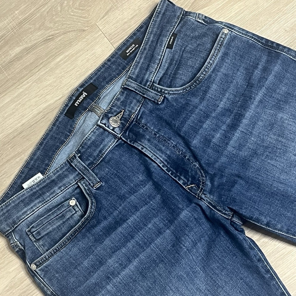 Mavi Jeans Marcus Slim Straight Leg Men 34x 32 Medium Wash Stretch